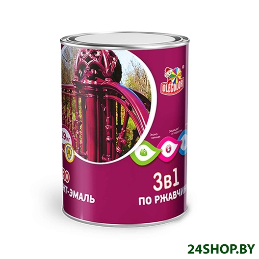 Грунт-эмаль Olecolor 3 в 1 по ржавчине 4 кг (желтый) Грунт-эмаль Olecolor 3 в 1 по ржавчине 4 кг (желтый)