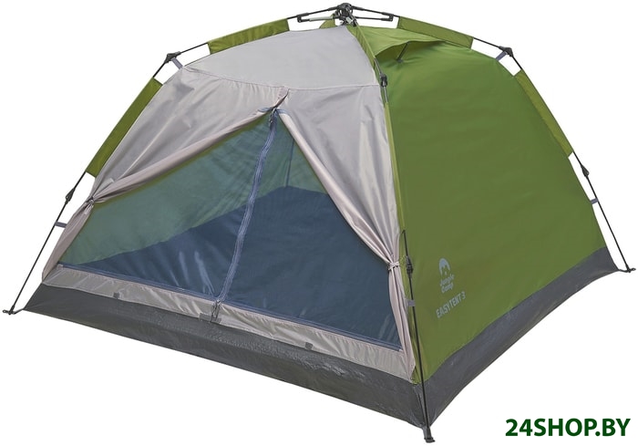 Треккинговая палатка Jungle Camp Easy Tent 3 (зеленый/серый) Треккинговая палатка Jungle Camp Easy Tent 3 (зеленый/серый)