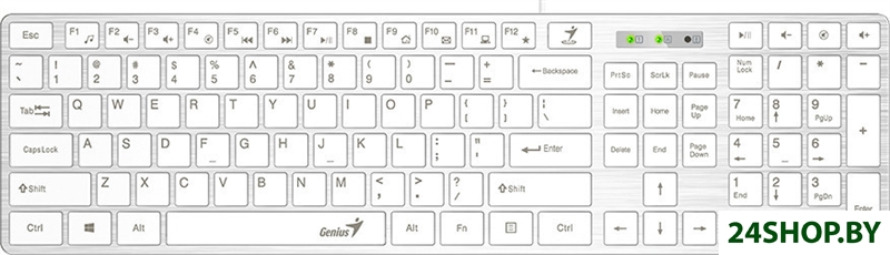 Клавиатура Genius SlimStar 126 (белый) Клавиатура Genius SlimStar 126 (белый)
