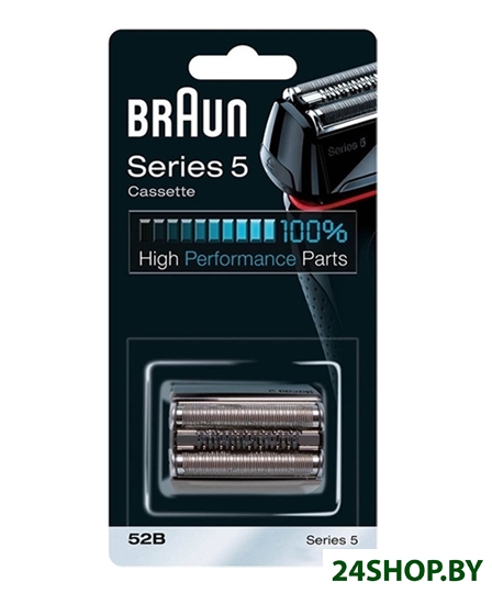 Сетка и режущий блок Braun Series 5 52B (черный) Сетка и режущий блок Braun Series 5 52B (черный)