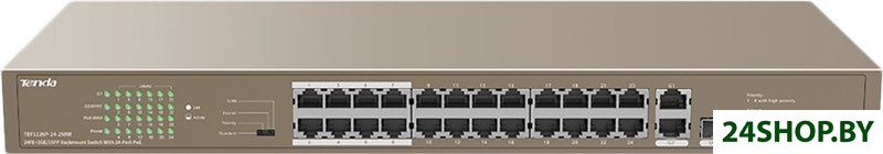 Неуправляемый коммутатор Tenda TEF1126P-24-250W Неуправляемый коммутатор Tenda TEF1126P-24-250W