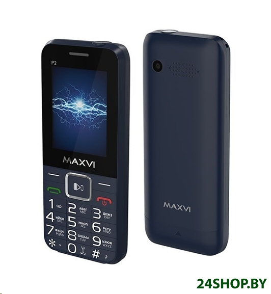 Мобильный телефон Maxvi P2 (синий) Мобильный телефон Maxvi P2 (синий)