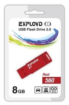 USB флэш-накопитель EXPLOYD 560 4GB (красный) (EX-4GB-560-Red) USB флэш-накопитель EXPLOYD 560 4GB (красный) (EX-4GB-560-Red)