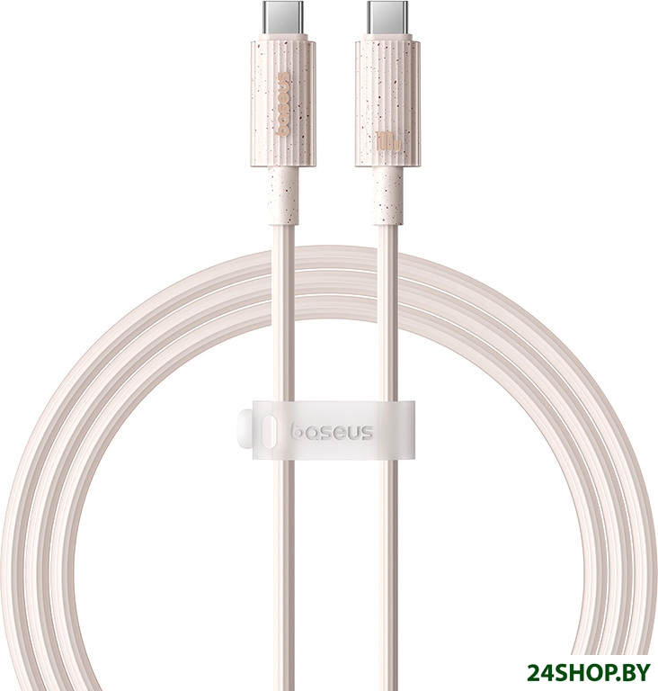 Кабель Baseus Habitat Series Fast Charging Cable 100W USB Type-C - USB Type-C (1 м, бежевый) Кабель Baseus Habitat Series Fast Charging Cable 100W USB Type-C - USB Type-C (1 м, бежевый)