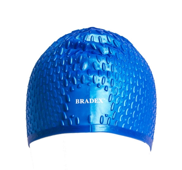 Шапочка для плавания BRADEX SF 0340 (синий) Шапочка для плавания BRADEX SF 0340 (синий)
