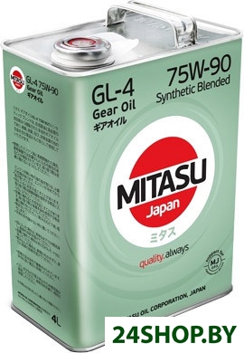 Трансмиссионное масло Mitasu MJ-443 GEAR OIL GL-4 75W-90 Synthetic Blended 4л Трансмиссионное масло Mitasu MJ-443 GEAR OIL GL-4 75W-90 Synthetic Blended 4л