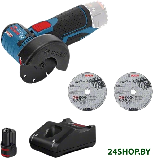 Угловая шлифмашина Bosch GWS 12V-76 Professional 0615990M3E (с 1-им АКБ 2 Ah) Угловая шлифмашина Bosch GWS 12V-76 Professional 0615990M3E (с 1-им АКБ 2 Ah)