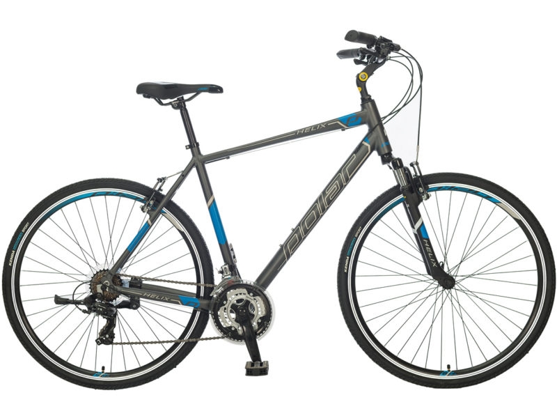 Велосипед Polar Bike Helix (XL, серый/синий) Велосипед Polar Bike Helix (XL, серый/синий)