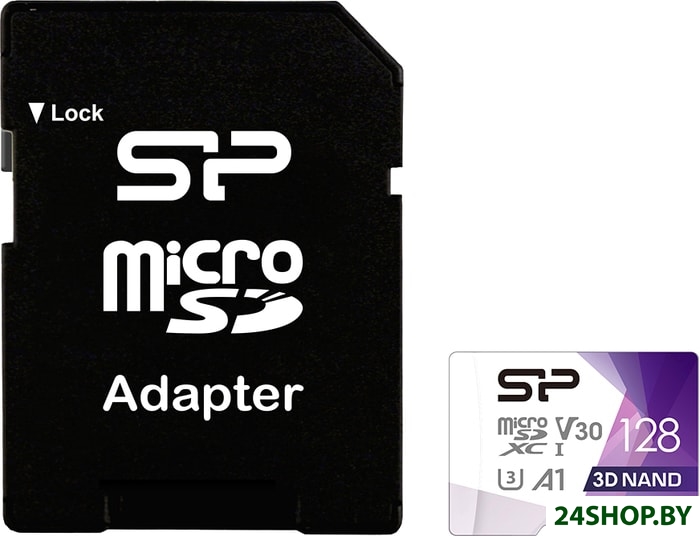 Карта памяти Silicon-Power Superior Pro microSDXC SP128GBSTXDU3V20AB 128GB + адаптер Карта памяти Silicon-Power Superior Pro microSDXC SP128GBSTXDU3V20AB 128GB + адаптер