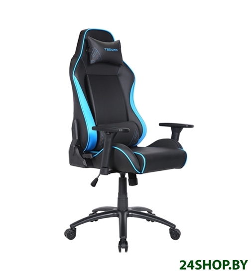 Кресло Tesoro Alphaeon S1 F715 (черный/синий) Кресло Tesoro Alphaeon S1 F715 (черный/синий)