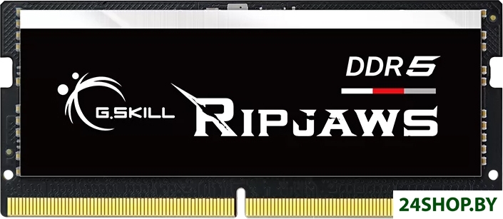 Оперативная память G.Skill Ripjaws 16ГБ DDR5 SODIMM 4800МГц F5-4800S4039A16GX1-RS Оперативная память G.Skill Ripjaws 16ГБ DDR5 SODIMM 4800МГц F5-4800S4039A16GX1-RS
