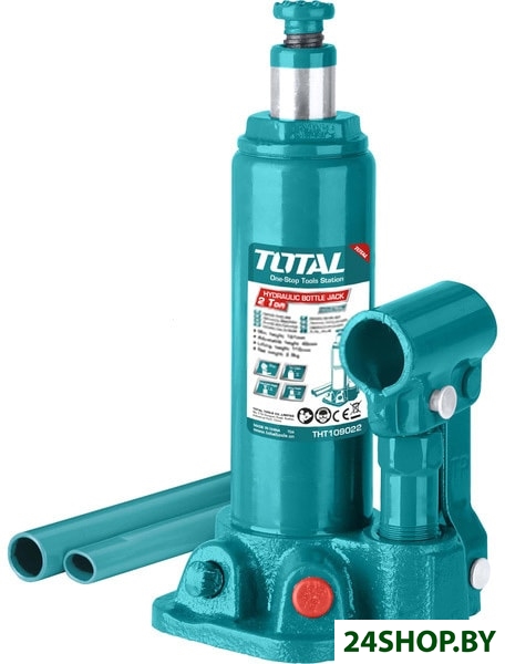 Бутылочный домкрат Total THT109022 2т Бутылочный домкрат Total THT109022 2т
