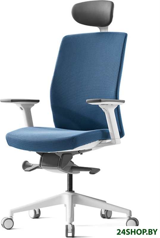 Кресло Bestuhl J2 White Pl с подголовником (голубой) Кресло Bestuhl J2 White Pl с подголовником (голубой)