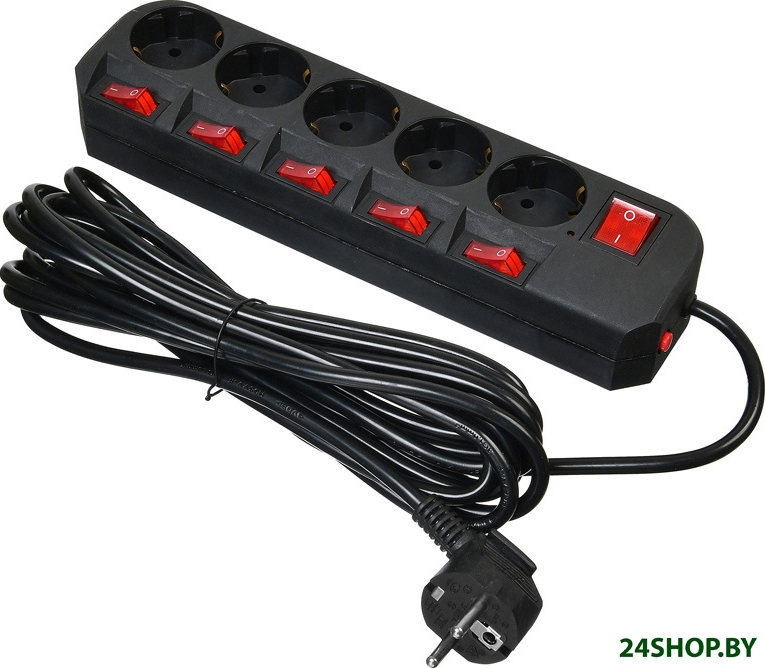 Сетевой фильтр Buro 500SH-5-SW-B Сетевой фильтр Buro 500SH-5-SW-B