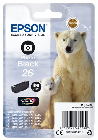 Картридж струйный EPSON C13T26014012 черный Картридж струйный EPSON C13T26014012 черный