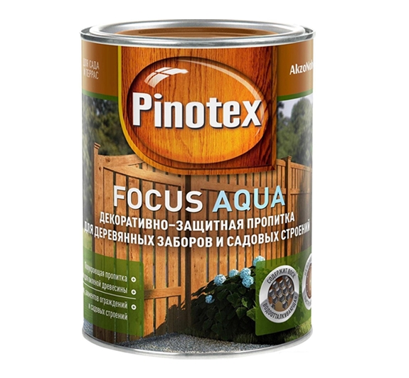 Пропитка Pinotex Focus Aqua 0.75 л (орех) Пропитка Pinotex Focus Aqua 0.75 л (орех)