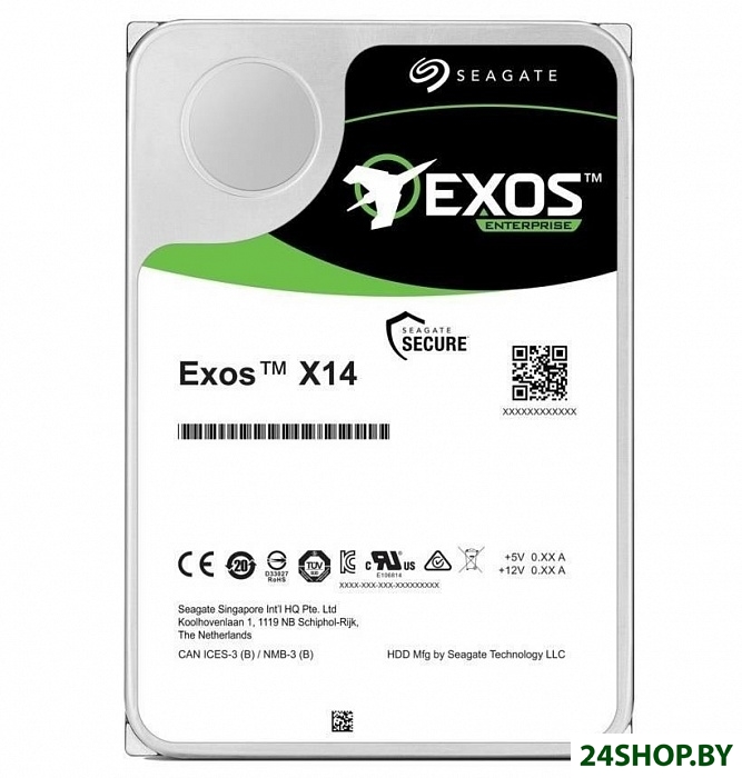Жесткий диск Seagate Exos X14 12TB ST12000NM0038 Жесткий диск Seagate Exos X14 12TB ST12000NM0038