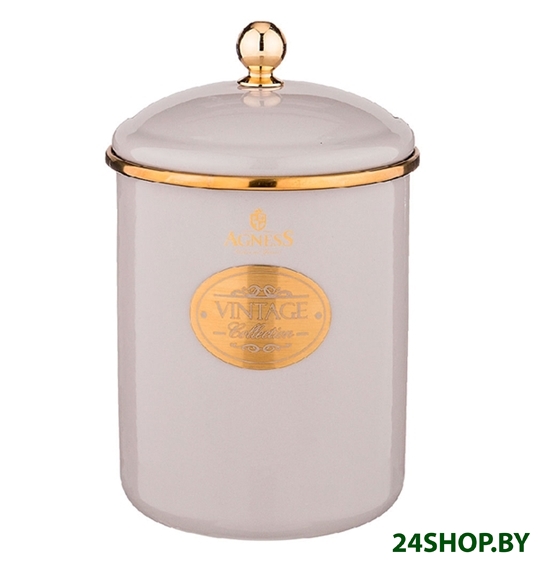 Емкость для хранения Agness 950-306 (дымчатый) Емкость для хранения Agness 950-306 (дымчатый)