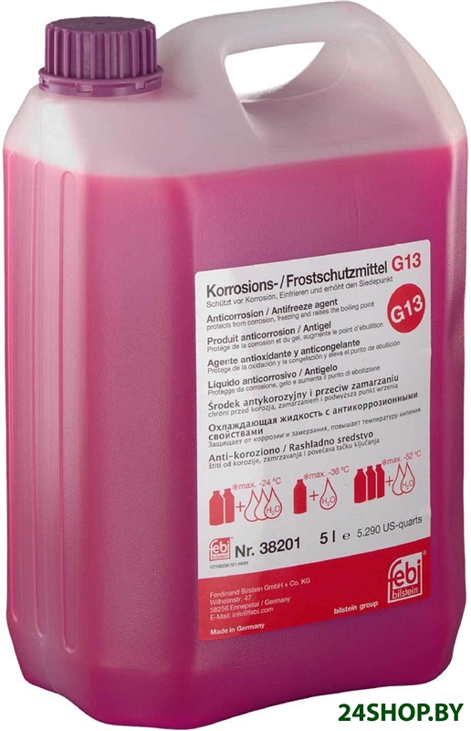 Антифриз Febi bilstein G13 38201 5л Антифриз Febi bilstein G13 38201 5л