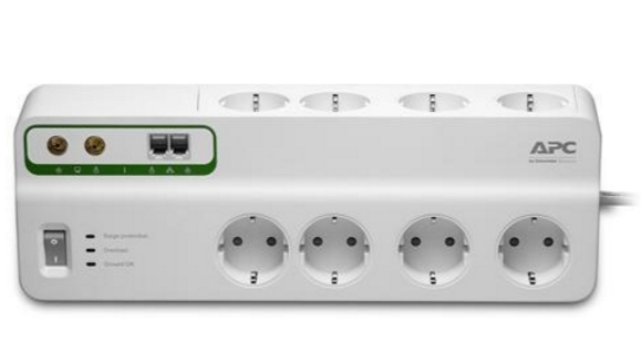 Сетевой фильтр APC Performance SurgeArrest 8 розеток, белый (PMF83VT-RS) Сетевой фильтр APC Performance SurgeArrest 8 розеток, белый (PMF83VT-RS)