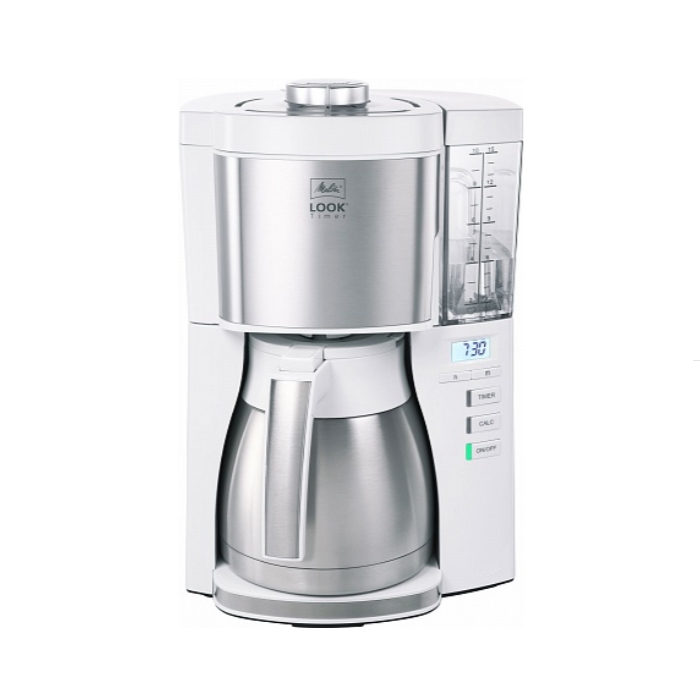 Кофеварка Melitta Look V Therm Timer (белый/нержавеющая сталь) Кофеварка Melitta Look V Therm Timer (белый/нержавеющая сталь)