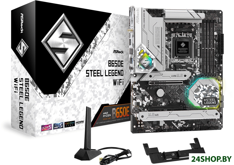 Материнская плата ASRock B650E Steel Legend WiFi Материнская плата ASRock B650E Steel Legend WiFi