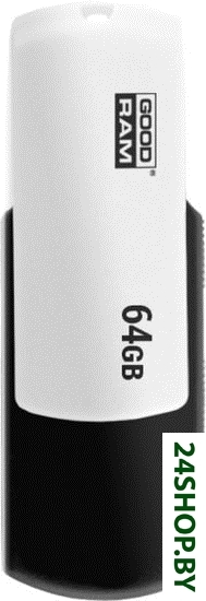 USB Flash GOODRAM UCO2 64GB (черный/белый) (UCO2-0640KWR11) USB Flash GOODRAM UCO2 64GB (черный/белый) (UCO2-0640KWR11)
