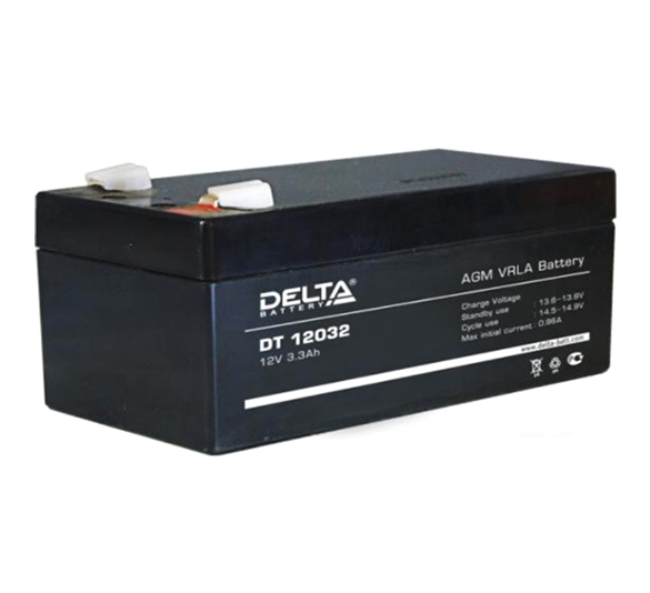 Аккумулятор для ИБП Delta DT 12032 (12В/3.3 А·ч) Аккумулятор для ИБП Delta DT 12032 (12В/3.3 А·ч)