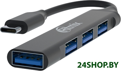 USB-хаб Ritmix CR-4401 Metal USB-хаб Ritmix CR-4401 Metal