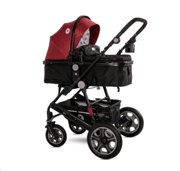 Детская универсальная коляска Lorelli (Bertoni) Lora 2 в 1 Luxe Red Elephants (10021272187) Детская универсальная коляска Lorelli (Bertoni) Lora 2 в 1 Luxe Red Elephants (10021272187)