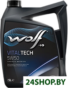 Моторное масло Wolf Vital Tech 5W-50 5л Моторное масло Wolf Vital Tech 5W-50 5л