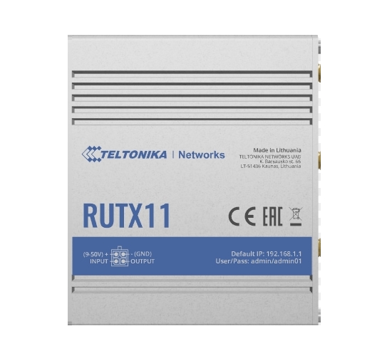 Промышленный сотовый маршрутизатор Teltonika RUTX11 Промышленный сотовый маршрутизатор Teltonika RUTX11