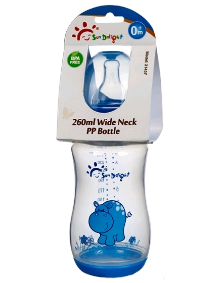 Бутылочка для кормления Sun Delight 31457 (260мл) (синий) Бутылочка для кормления Sun Delight 31457 (260мл) (синий)