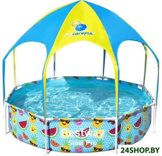 Каркасный бассейн Bestway 56432 (голубой, 244х51) Каркасный бассейн Bestway 56432 (голубой, 244х51)