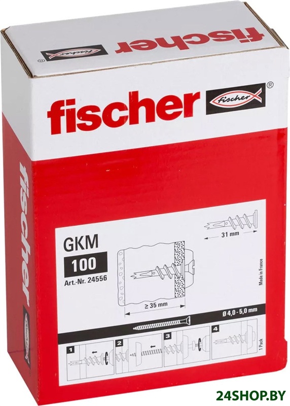 Дюбель для гипсокартона Fischer GKM 24556 (100 шт) Дюбель для гипсокартона Fischer GKM 24556 (100 шт)