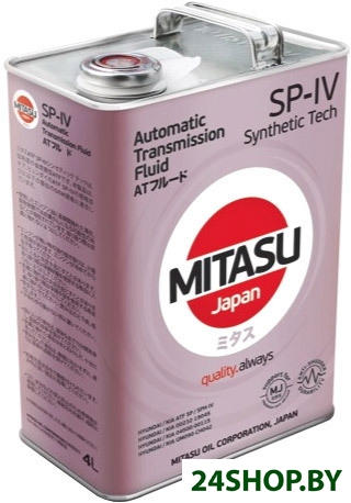 Трансмиссионное масло Mitasu MJ-332 ATF SP-IV Synthetic Tech 4л Трансмиссионное масло Mitasu MJ-332 ATF SP-IV Synthetic Tech 4л