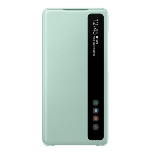 Чехол SAMSUNG Smart Clear View Cover для Galaxy S20 FE, mint (EF-ZG780CMEGRU) Чехол SAMSUNG Smart Clear View Cover для Galaxy S20 FE, mint (EF-ZG780CMEGRU)