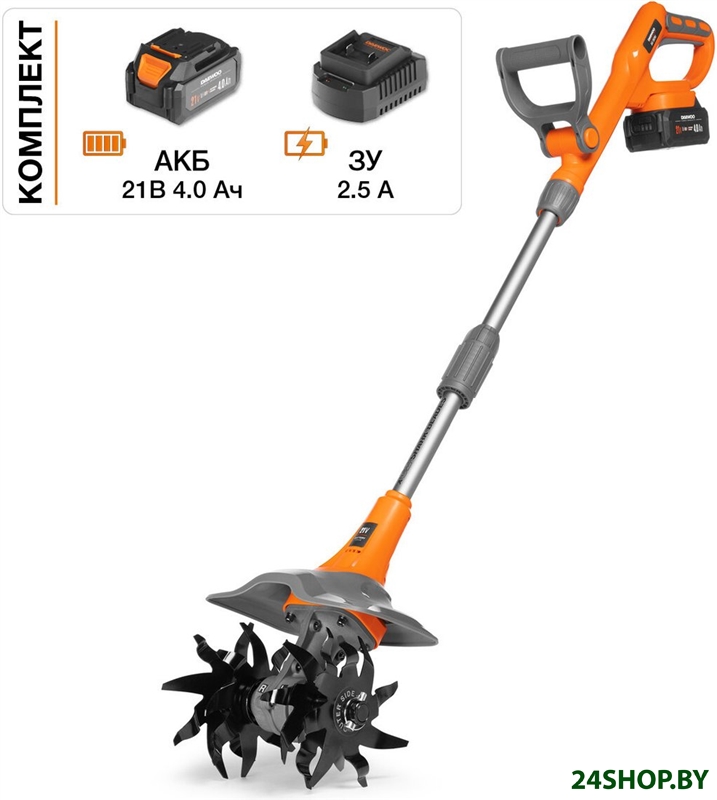 Мотокультиватор аккумуляторный Daewoo Power DAT 2521Li Set (с 1-им АКБ) Мотокультиватор аккумуляторный Daewoo Power DAT 2521Li Set (с 1-им АКБ)