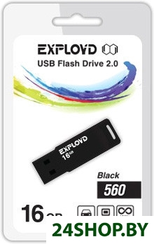USB флэш-накопитель Exployd 560 16GB (черный) (EX-16GB-560-Black) USB флэш-накопитель Exployd 560 16GB (черный) (EX-16GB-560-Black)
