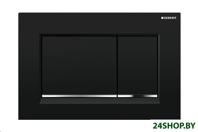 Панель смыва Geberit Sigma 30 115.883.KM.1 (черный/хром глянцевый) Панель смыва Geberit Sigma 30 115.883.KM.1 (черный/хром глянцевый)