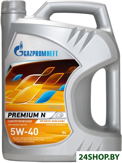 Моторное масло Gazpromneft Premium N 5W-40 5л Моторное масло Gazpromneft Premium N 5W-40 5л