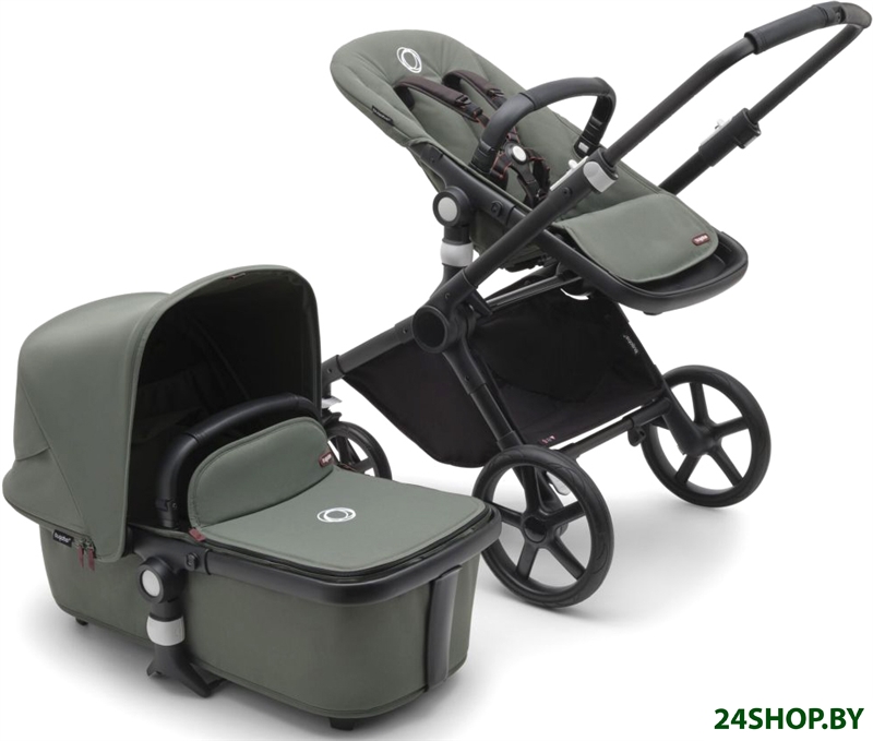 Универсальная коляска Bugaboo Fox Cub (2 в 1, black/forest green) Универсальная коляска Bugaboo Fox Cub (2 в 1, black/forest green)