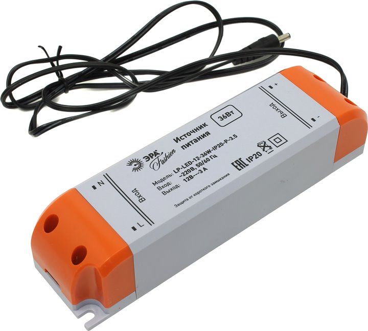 Блок питания ЭРА LP-LED-12-36W-IP20-P-3.5 Блок питания ЭРА LP-LED-12-36W-IP20-P-3.5