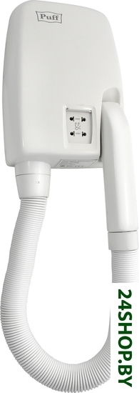 Фен настенный Puff 850B (белый) Фен настенный Puff 850B (белый)