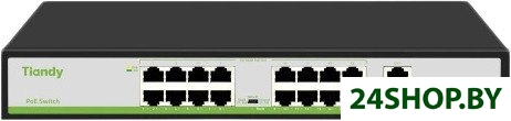 Неуправляемый коммутатор Tiandy TC-P3S019 H/1621/AT/180 Неуправляемый коммутатор Tiandy TC-P3S019 H/1621/AT/180