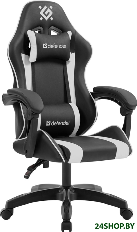 Игровое (геймерское) кресло Defender Legas (черный/белый) Игровое (геймерское) кресло Defender Legas (черный/белый)
