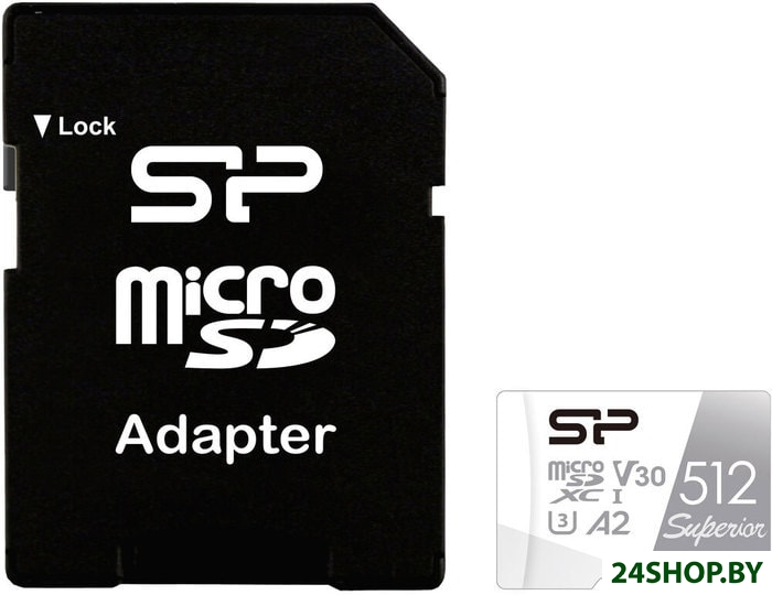 Карта памяти Silicon Power Superior microSDXC 512Gb SP512GBSTXDA2V20SP Карта памяти Silicon Power Superior microSDXC 512Gb SP512GBSTXDA2V20SP
