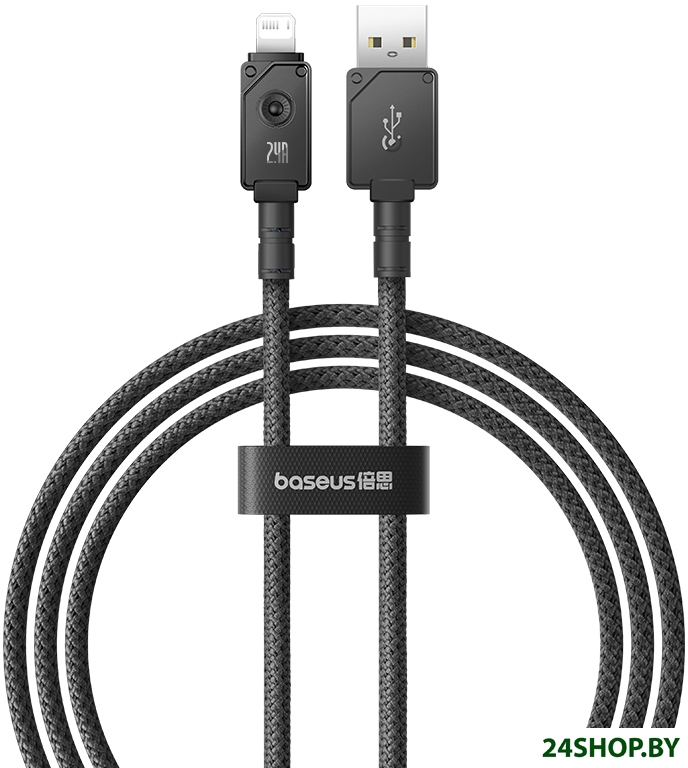 Кабель Baseus Unbreakable Series USB Type-A - Lightning (1 м, черный) Кабель Baseus Unbreakable Series USB Type-A - Lightning (1 м, черный)