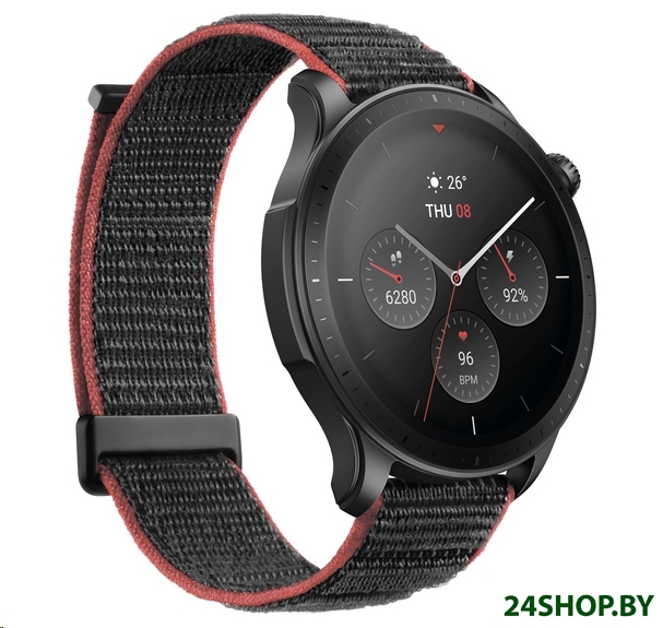 Умные часы Amazfit GTR 4 (серый, с черным нейлоновым ремешком) Умные часы Amazfit GTR 4 (серый, с черным нейлоновым ремешком)