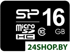 Карта памяти Silicon Power microSDHC (Class 10) 16 Гб (SP016GBSTH010V10) Карта памяти Silicon Power microSDHC (Class 10) 16 Гб (SP016GBSTH010V10)